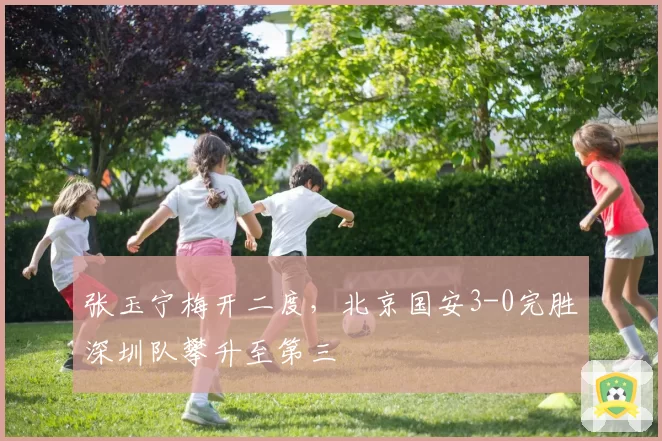 张玉宁梅开二度，北京国安3-0完胜深圳队攀升至第三